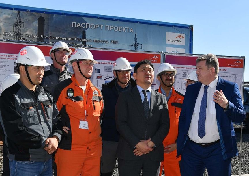 Министр энергетики посетил ТЭЦ-2 АО «АрселорМиттал Темиртау»