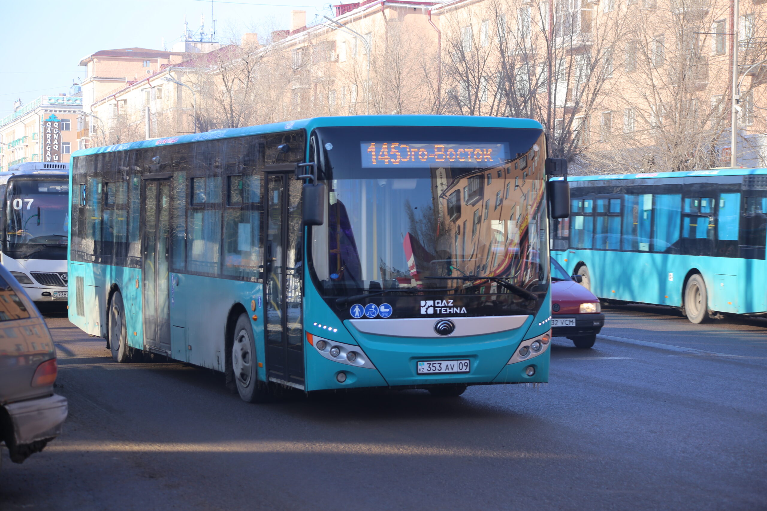 50 новых автобусов закупил один из автопарков Караганды - Индустриальная  Караганда