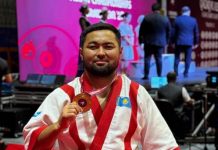 Палуан из Бухар-Жырауского района стал лучшим на чемпионате Азии по қазақ күресі