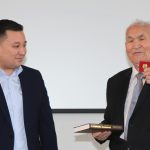 Как создавался символ страны, рассказал студентам автор Государственного Герба РК Жандарбек Малибеков