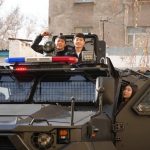 Новейшее вооружение спецподразделений и обученные собаки вызвали интерес у карагандинских студентов