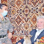 В Караганде со 100-летним юбилеем поздравили ветерана Великой Отечественной войны Виктора Шелудякова