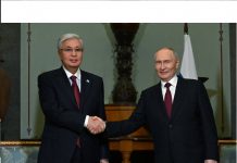 Глава государства провел встречу с президентом Российской Федерации