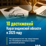 ТОП-10: в Карагандинской области подвели итоги 2025 года