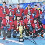 В Абайском районе прошел турнир по хоккею, посвященный ветеранам-энтузиастам