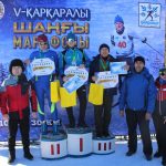 По заснеженной трассе: в Карагандинской области прошел V Открытый республиканский лыжный марафон