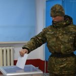У военных процесс голосования прошел организованно и спокойно