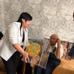 В Караганде проголосовал 103-летний ветеран ВОВ