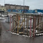 В Караганде на проезжей части провалился асфальт