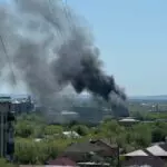 Три пассажирских вагона сгорели в Караганде