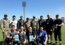 В Темиртау в рамках празднования Дня защитника Отечества прошла городская спартакиада среди силовых структур