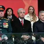 Глава государства Касым-Жомарт Токаев посетил военный парад в Москве