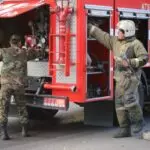 В Сарани пожарные быстро справились с огнем