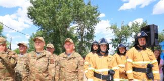 В селе Акбел Бухар-Жырауского района открылся новый пожарный пост
