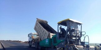 В регионе на участке республиканской трассы продолжается ремонт