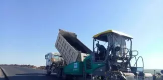 В регионе на участке республиканской трассы продолжается ремонт
