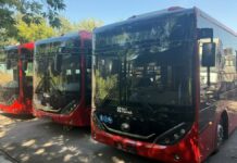 Новые автобусы вышли на маршрут № 03 в Темиртау