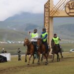 Сборная РК первой финишировала в конных скачках на Всемирных играх кочевников