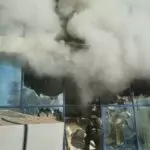 В Караганде чуть не сгорел магазин автотоваров на «Орбите»