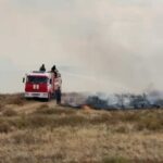 В Карагандинской области продолжается борьба с огнем