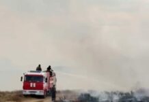В Карагандинской области продолжается борьба с огнем