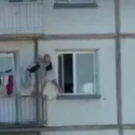 В Балхаше школьницы перелезли из окна на балкон четвертого этажа